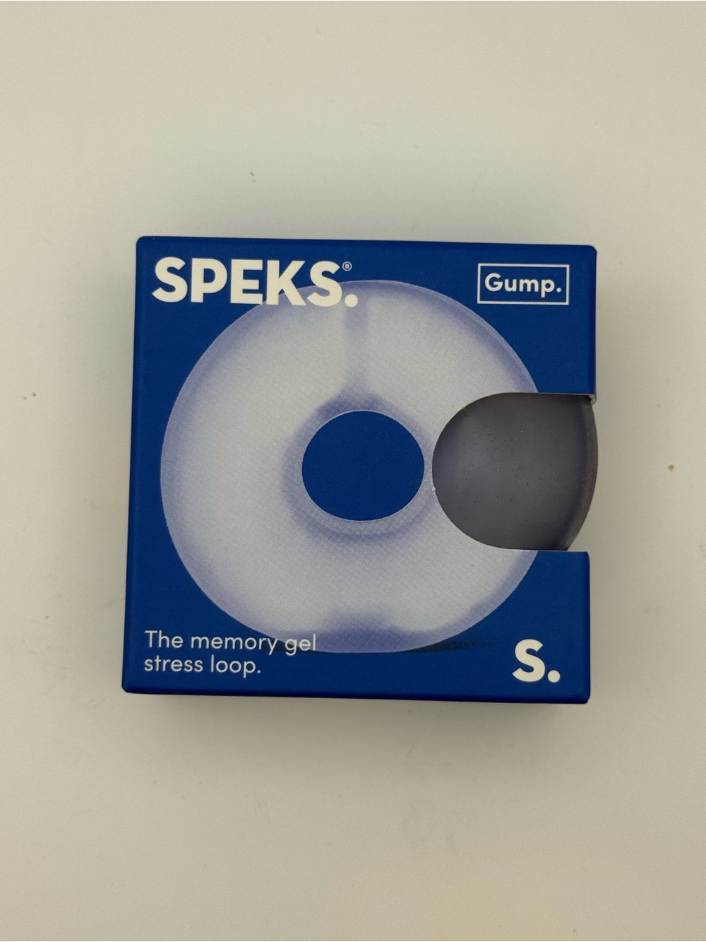 NWT Speks Gump Blue Memory Gel Stress Loop Squishy Sensory Fidget Toy